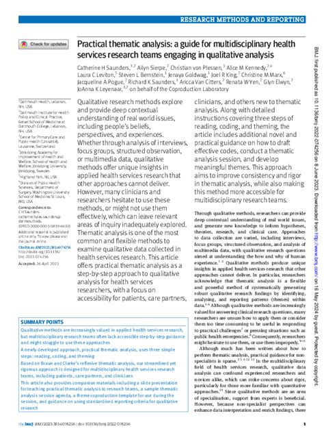analysisthemed.com|Practical thematic analysis: a guide for multidisciplinary health .